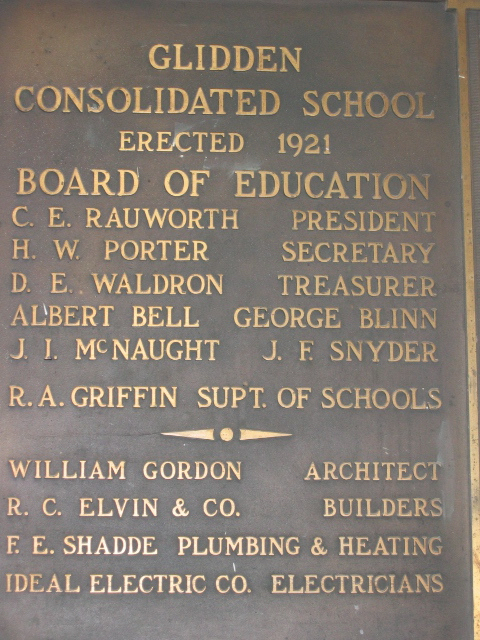 Third School Plaque